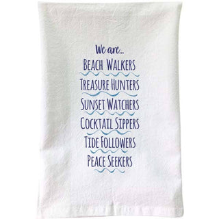 B McVan Designs - Beach Walker Flour Sack Towel