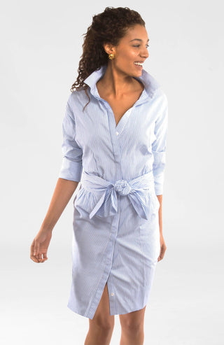 Gretchen Scott LLC - Wash & Wear Breezy Blouson Dress - Stripe
