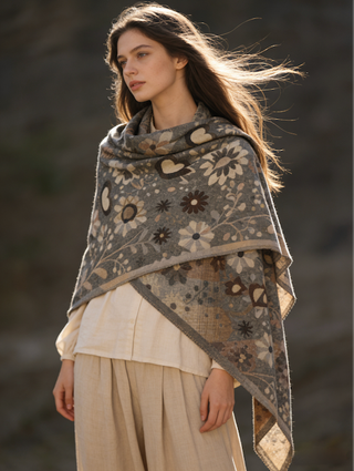 Floral Triangle Wrap