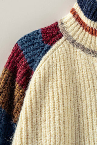 Urban Daizy - Chunky Rib-Knit Faux Fur Lined Cardigan