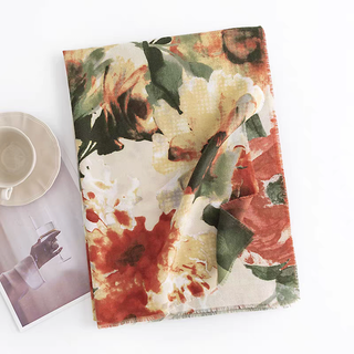 Autumn Garden Fall Print Scarf