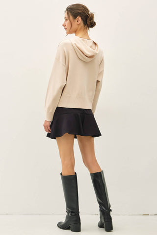 Be Cool - ULTRA COMFY RIBBED KNIT HOODIE JACKET