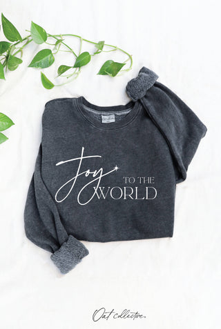 VINTAGE DENIM OAT COLLECTIVE - JOY TO THE WORLD    Mineral Graphic Sweatshirt