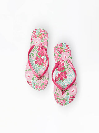 Mary Square Waterproof Printed Flip Flops | Lightweight Beach &amp; Pool Sandals