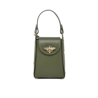 Genuine Italian Leather Butterfly Crossbody Bag | Made in Italy