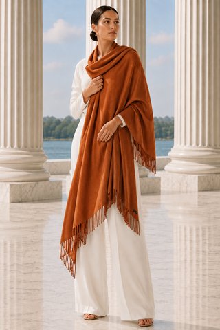 Designer House Fringe Shawl Stole