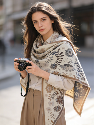 Floral Triangle Wrap