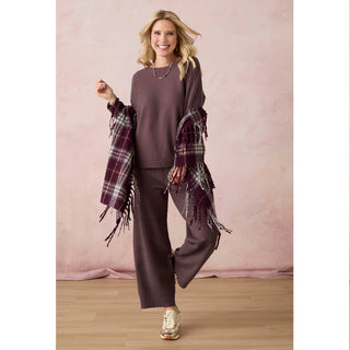 Coco + Carmen Heavenly-Luxe Cable Knit Dolman Sweater