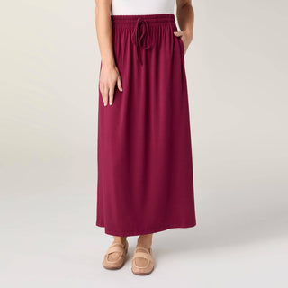Coco + Carmen Soft Landing Tie Front Maxi Skirt