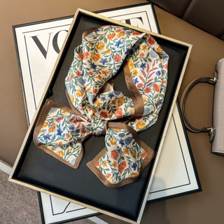 100% Silk Skinny Scarf