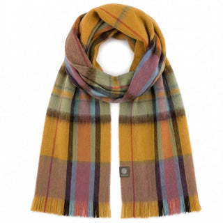 Shupaca Alpaca-Blend Tartan Scarf – Sundown