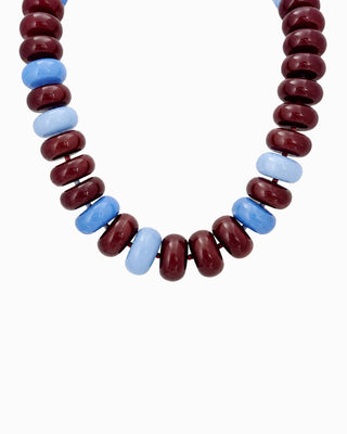 Sessori - Chunky Marble Seed Bead Statement Necklace