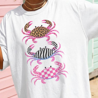 Preppy Crab Beach Resort Graphic T-Shirt