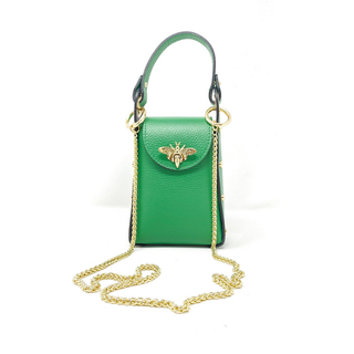 Genuine Italian Leather Butterfly Crossbody Bag | Made in Italy
