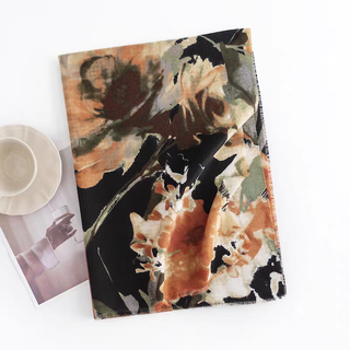 Autumn Garden Fall Print Scarf