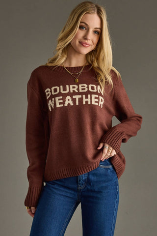 Bourbon Weather Brown Sweater | Panache