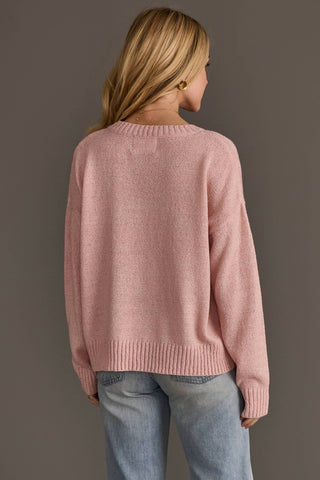 Panache Light Pink Wine Season Lightweight Sweater