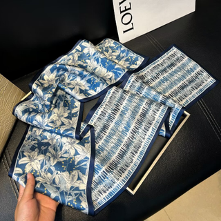 100% Silk Skinny Scarf