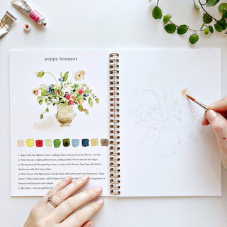 Emily Lex Bouquets Watercolor Workbook for Beginners