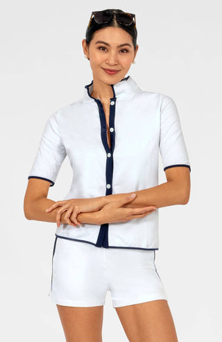 Gretchen Scott LLC - Trim It Up Cardi Sweatshirt