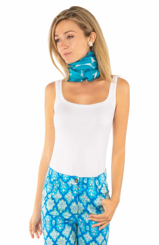 Gretchen Scott Women's Scoop Neck Tank Top | Soft Stretch Layering Essential