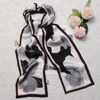 100% Silk Skinny Scarf