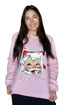 S August Bleu - Cup of Cheer Pink Sweatshirt