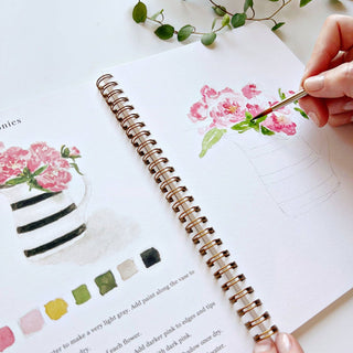 Emily Lex Bouquets Watercolor Workbook for Beginners