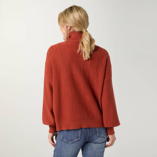 Coco + Carmen Heavenly-Luxe Textured Turtleneck Sweater