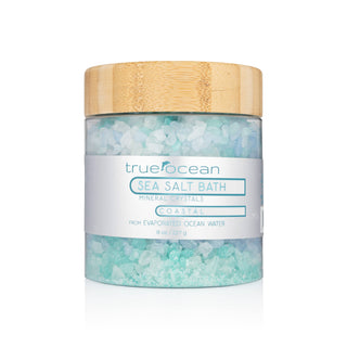 True Ocean Sea Salt Bath Soak | Coastal Mineral Bath Salts | 8 oz