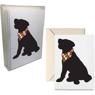 B McVan Designs - Box Note Cards - Black Dog Seated