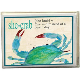 B McVan Designs - She-Crab Definition Boxed Note Cards