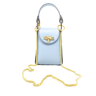 Genuine Italian Leather Butterfly Crossbody Bag | Made in Italy
