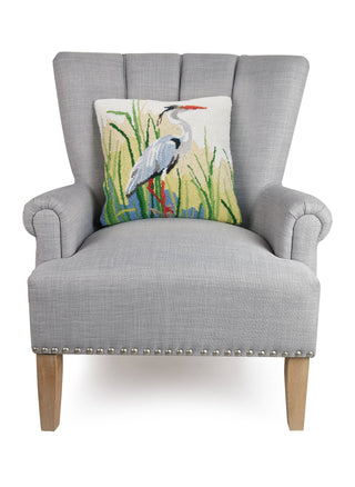 Peking Handicraft - Great Blue Herons Hook Pillow - Sally Eckman Roberts