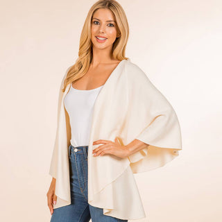 Designer House Open Front Waterfall Cardigan Cape