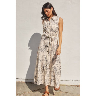 Dress Forum - Sail Away With Me Sleeveless Shirt Dress