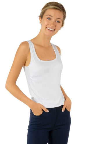 Gretchen Scott Women's Scoop Neck Tank Top | Soft Stretch Layering Essential
