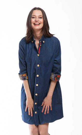 Dizzy-Lizzie - Newport Denim Dress with Longer Sleeve
