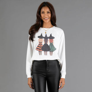 Halloween Girls Graphic Sweatshirt | Panache