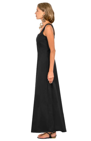 Gretchen Scott Fonteyn Dress Long – Timeless Elegance in Stretch Cotton Sateen