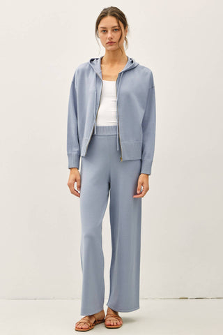 Be Cool - ULTRA COMFY RIBBED KNIT HOODIE JACKET