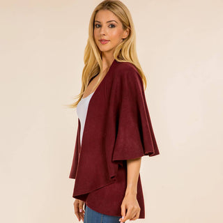 Designer House Open Front Waterfall Cardigan Cape