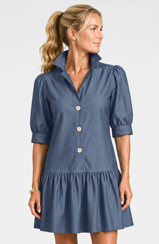 Gretchen Scott LLC - So Sweet Dress - Chambray