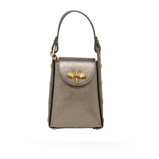 Genuine Italian Leather Butterfly Crossbody Bag | Made in Italy