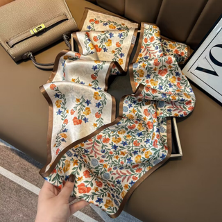 100% Silk Skinny Scarf