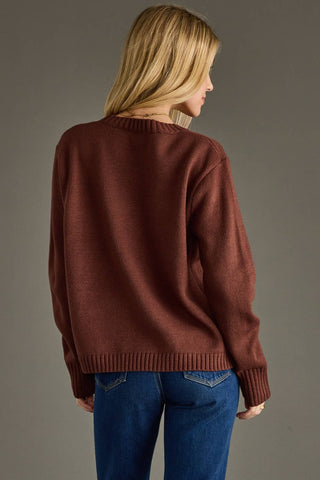 Bourbon Weather Brown Sweater | Panache
