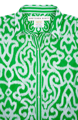 Gretchen Scott LLC - Boyfriend Shirt - Arabesque