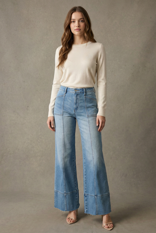 Artemis Vintage Eco-Friendly Palazzo Jeans