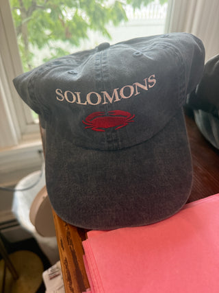Solomons embroidered crab hat
