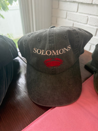 Solomons embroidered crab hat